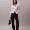 Cardigan țesut cu model împletit Monologo