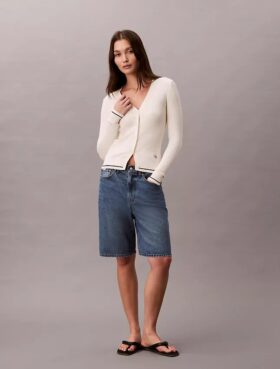 Cardigan țesut cu model împletit Monologo