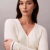 Cardigan țesut cu model împletit Monologo