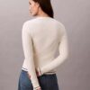 Cardigan țesut cu model împletit Monologo