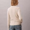 Cardigan polo din bumbac cu nervuri fine Cardigan polo din bumbac cu nervuri fine