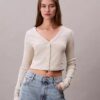 Cardigan scurt cu nervuri Cardigan scurt cu nervuri