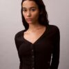 Cardigan scurt cu nervuri
