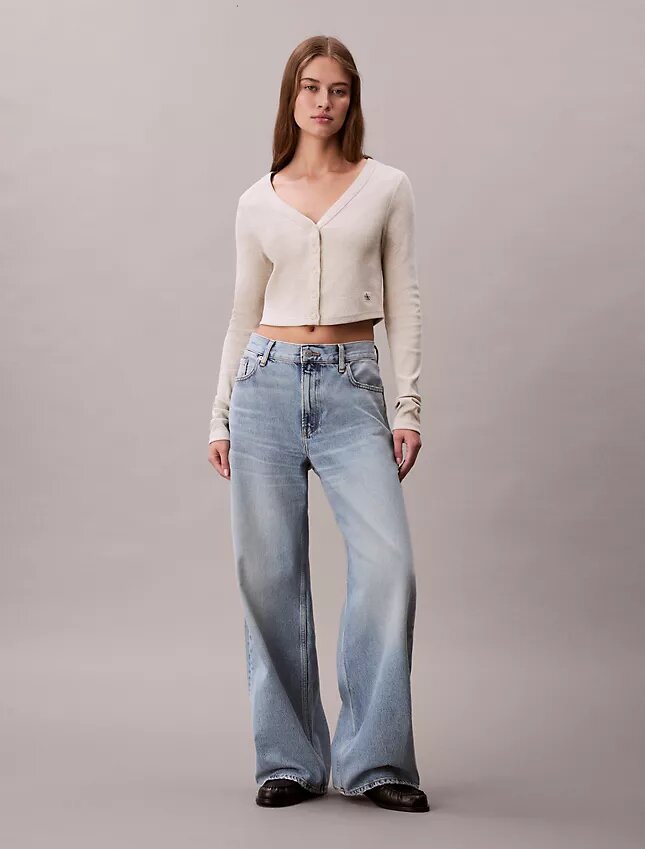 Cardigan scurt cu nervuri Cardigan scurt cu nervuri