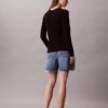 Cardigan slim din tricot fin cu nervuri, cu monogramă țesută