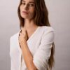 Cardigan slim din tricot fin cu nervuri, cu monogramă țesută