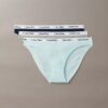 Carousel Bikini din bumbac Cotton Stretch cu nervuri, pachet de 3