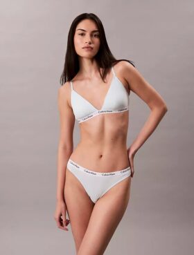 Carousel Bikini din bumbac Cotton Stretch cu nervuri, pachet de 3