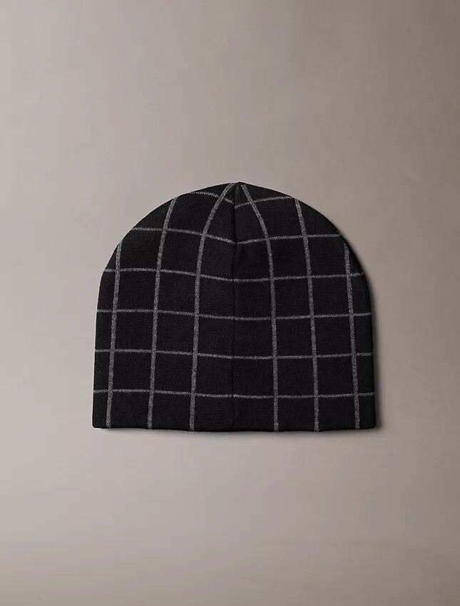 Căciulă din jacquard cu carouri Căciulă din jacquard cu carouri