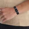 Ceas cu cadran dreptunghiular și curea din piele Ceas cu cadran dreptunghiular și curea din piele