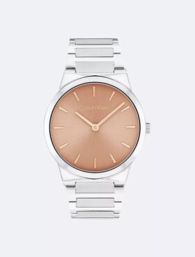 Ceas minimalist cu brățară cu zale integrate de 32 mm