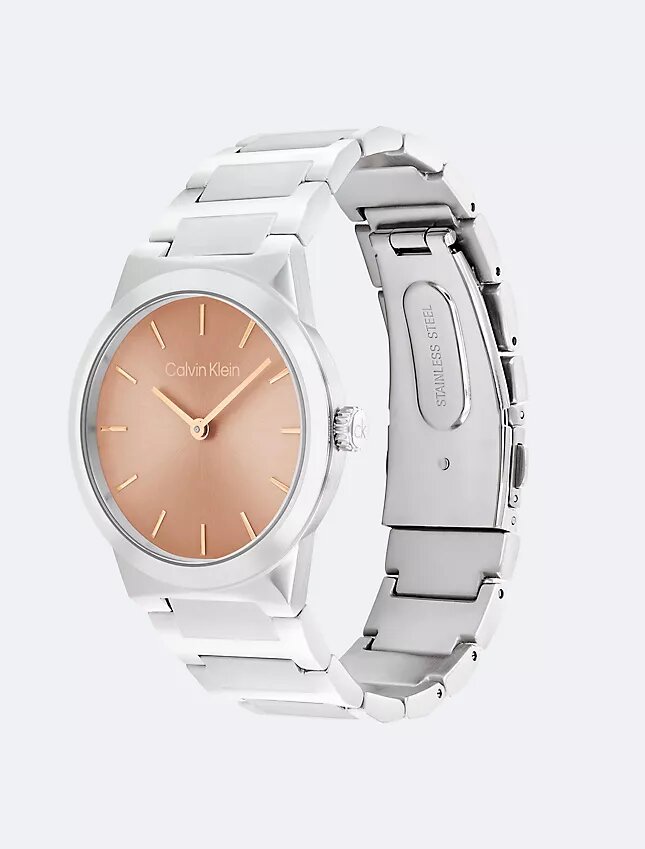 Ceas minimalist cu brățară cu zale integrate de 32 mm Ceas minimalist cu brățară cu zale integrate de 32 mm