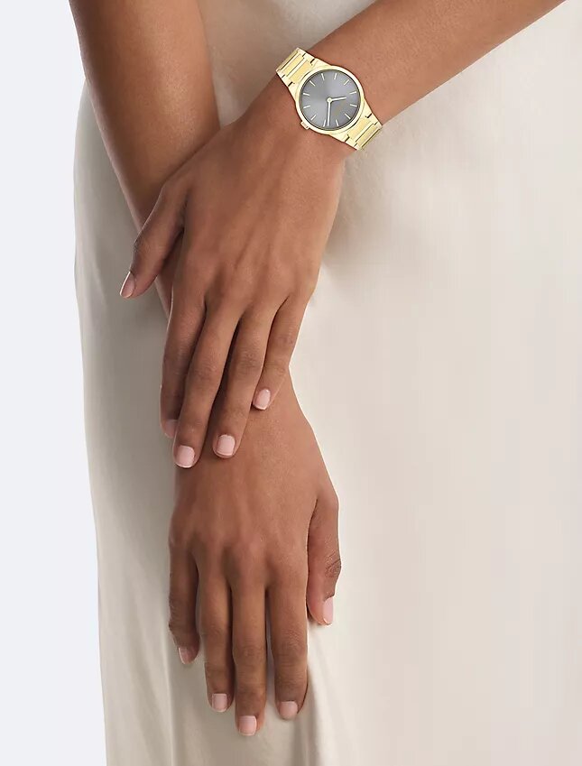 Ceas minimalist cu brățară cu zale integrate de 32 mm Ceas minimalist cu brățară cu zale integrate de 32 mm