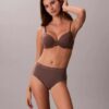 Chiloți cu talie înaltă, fără cusături, din material elastic