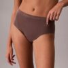 Chiloți cu talie înaltă, fără cusături, din material elastic