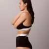 Chiloți de lenjerie modelatoare din bumbac și Modal, cu croi tip boyleg