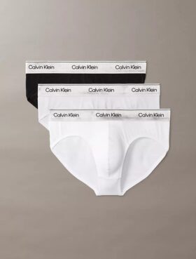Chiloți scurți Icon Cotton Stretch metalizat, pachet de 3