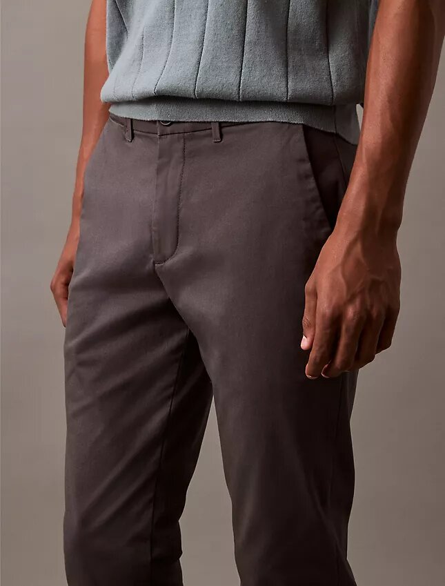 Chino din bumbac elastic Chino din bumbac elastic