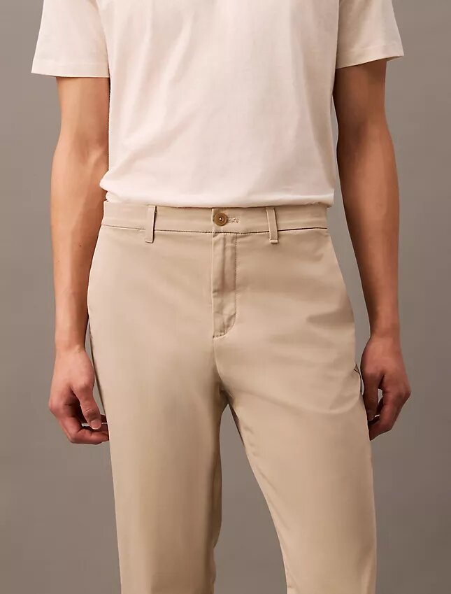 Chino din bumbac elastic Chino din bumbac elastic