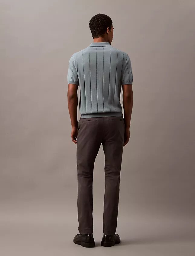 Chino din bumbac elastic Chino din bumbac elastic