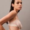 CK Black Dantelă florală Unlined, balconetă