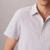 Cămașă clasică cu nasturi, din bumbac cu dungi