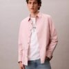 Cămașă clasică cu nasturi, din bumbac Oxford cu dungi Cămașă clasică cu nasturi, din bumbac Oxford cu dungi