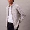 Cămașă clasică cu nasturi, din bumbac Oxford cu dungi Cămașă clasică cu nasturi, din bumbac Oxford cu dungi