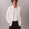 Cămașă clasică cu nasturi, din bumbac Oxford cu dungi Cămașă clasică cu nasturi, din bumbac Oxford cu dungi