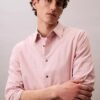 Cămașă clasică cu nasturi, din bumbac Oxford cu dungi Cămașă clasică cu nasturi, din bumbac Oxford cu dungi