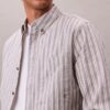 Cămașă clasică cu nasturi, din bumbac Oxford cu dungi Cămașă clasică cu nasturi, din bumbac Oxford cu dungi