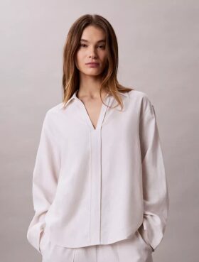 Cămașă clasică din amestec de in