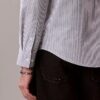 Cămașă clasică din bumbac Cotton Stretch cu dungi, tip Oxford, cu nasturi