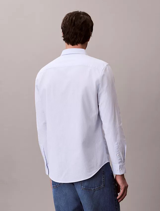 Cămașă clasică din bumbac Cotton Stretch cu dungi, tip Oxford, cu nasturi Cămașă clasică din bumbac Cotton Stretch cu dungi, tip Oxford, cu nasturi