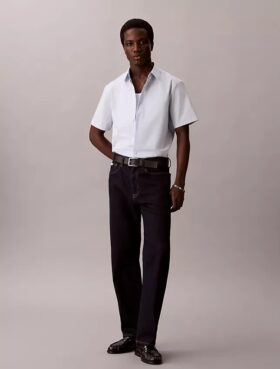 Cămașă clasică din bumbac Cotton Stretch cu nasturi