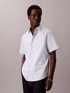 Cămașă clasică din bumbac Cotton Stretch cu nasturi