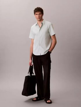 Cămașă clasică din bumbac Cotton Stretch cu nasturi