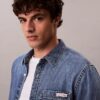 Cămașă clasică din denim cu nasturi Cămașă clasică din denim cu nasturi