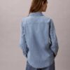 Cămașă clasică din denim cu nasturi Cămașă clasică din denim cu nasturi