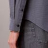 Cămașă clasică din poplin spălat, cu nasturi Cămașă clasică din poplin spălat, cu nasturi