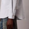 Cămașă cu nasturi, din bumbac Oxford spălat, cu logo grafic Cămașă cu nasturi, din bumbac Oxford spălat, cu logo grafic