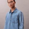 Cămașă din denim cu emblemă din anii ’90