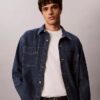 Cămașă din denim cu monogramă integrală, stil anii ’90 Cămașă din denim cu monogramă integrală, stil anii ’90
