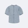Cămașă din denim cu nasturi pentru fete