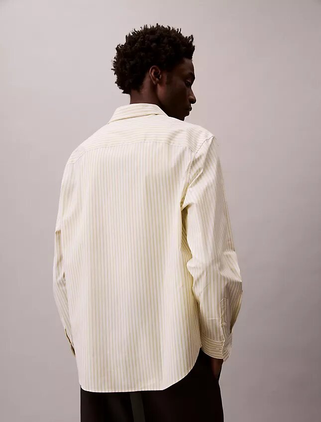 Cămașă din poplin Cotton Stretch cu dungi, cu nasturi Cămașă din poplin Cotton Stretch cu dungi, cu nasturi