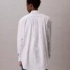 Cămașă din poplin de bumbac cu dungi și nasturi