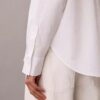 Cămașă din poplin de bumbac cu logo jacquard