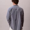 Cămașă din poplin spălat, cu dungi și nasturi Cămașă din poplin spălat, cu dungi și nasturi