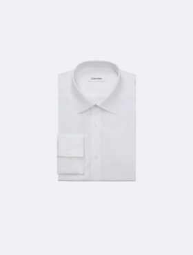 Cămașă elegantă, slim fit, din bumbac elastic, cu nasturi