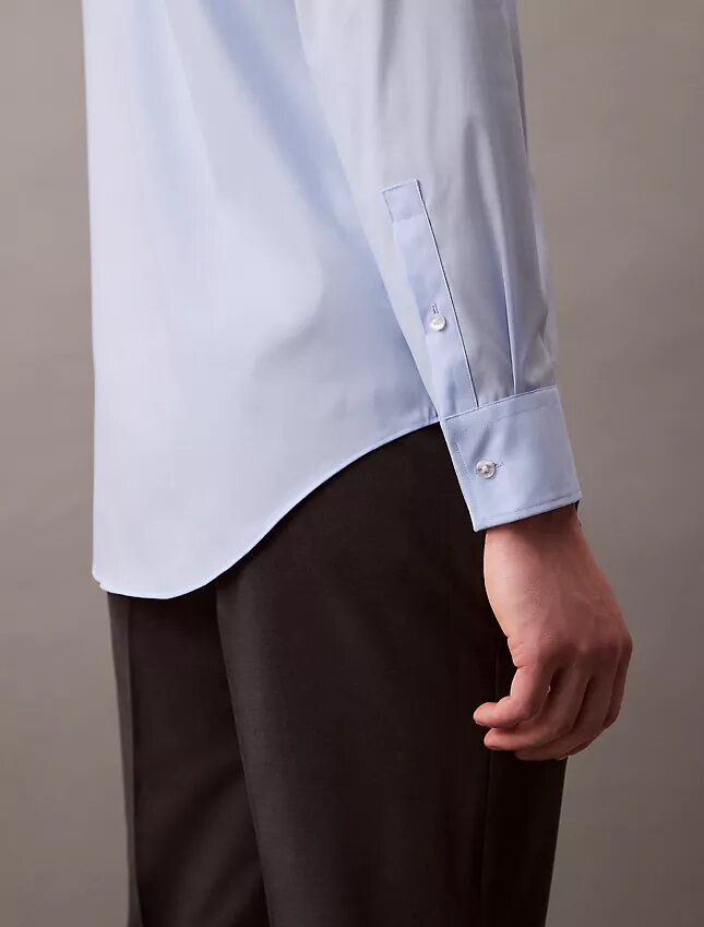 Cămașă elegantă, slim fit, din bumbac elastic, cu nasturi Cămașă elegantă, slim fit, din bumbac elastic, cu nasturi